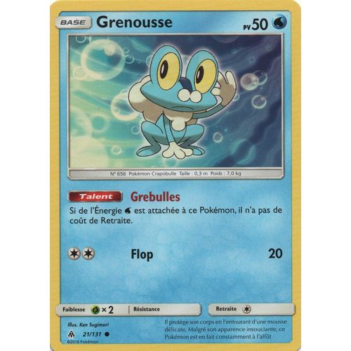 Carte Francaise Grenousse 21/131 Lumière Interdite Pokemon