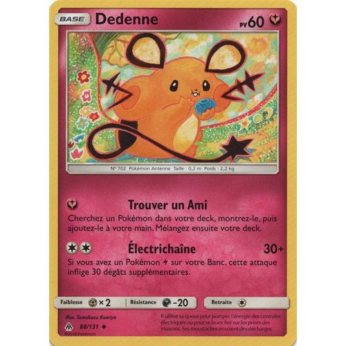 Carte Francaise Dedenne 88/131 Lumière Interdite Pokemon