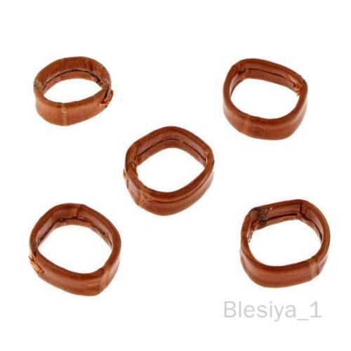 Blesiya 6x5 Pièces Bracelet De Montre En Cuir Boucle Gardien Anneau Support De Retenue 24mm Marron