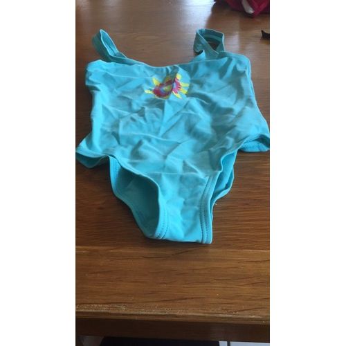 Maillot De Bain 1 Pièce T 4 Ans Bleu Très Bon État Mis 2 Fois