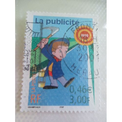 Timbre " La Publicité " 0,46 Euros / 3 Francs