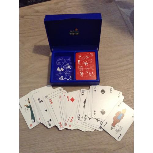 Coffret De 2 Jeux De Cartes Tintin