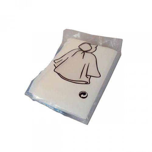 Poncho De Pluie Avec Capuche Transparent Imperméable Jetable Divevet