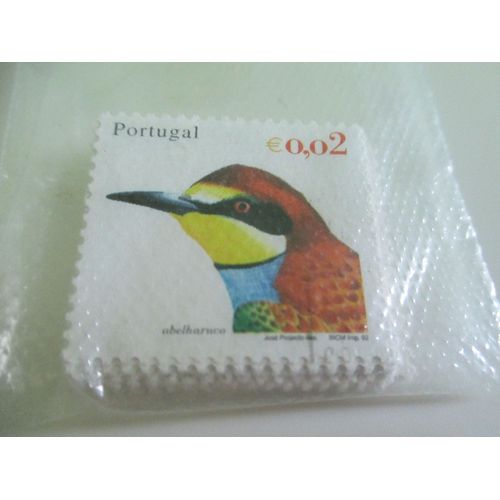 Timbre Portugais " Oiseau" 0,02 Euros