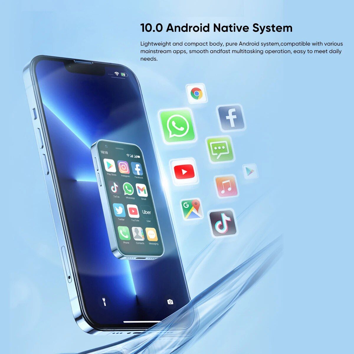 SOYES-Mini smartphone XS16 Android 10 3.0 4G 3 Go de RAM 64 ... - 5