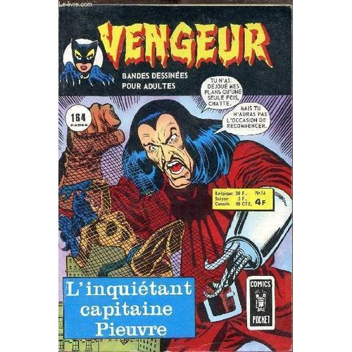 Vengueur N°14 Bande Dessinées Pour Adultes - La Chatte - L Inquiétant Capitaine Pieuvre - Les Vengueurs - L Invincible Commisaire - Nick Fury - Un Piège Mortel