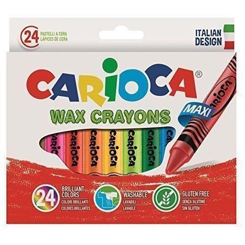 24 Crayons De Cire Carioca Wax Crayons