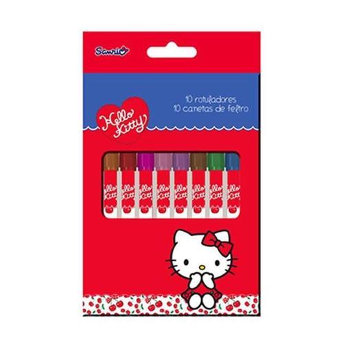 Boite De 10 Feutres Hello Kitty