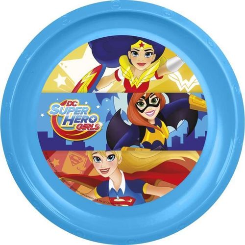 Assiette En Mélamine Dc Super Hero Girls