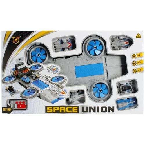 Jouet - Maxi Vaisseau Spatial Avec Véhicules - Pour Garçon De 3 Ans Et Plus - 5 Véhicules En Pvc Inclus