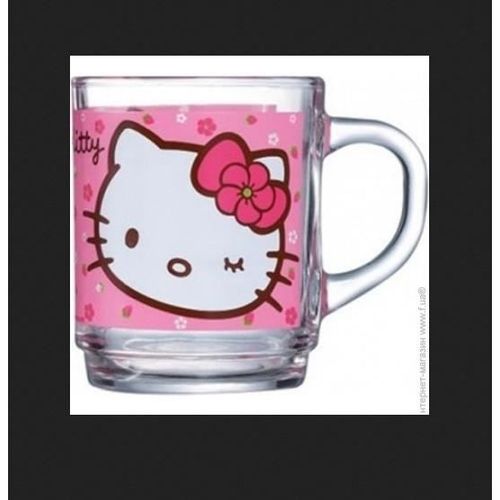 Mug En Verre Hello Kitty