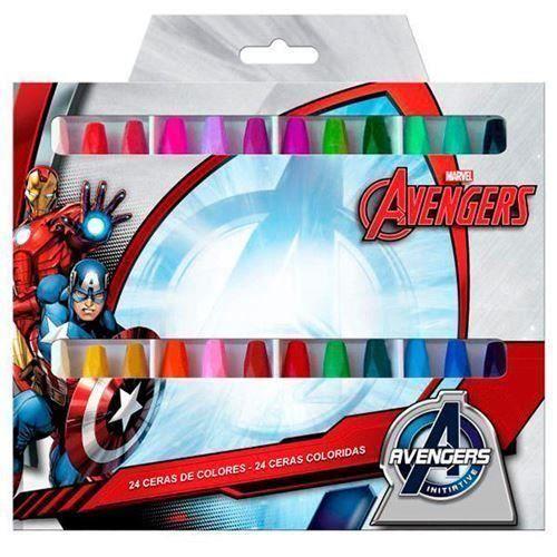24 Crayons De Cire Avengers