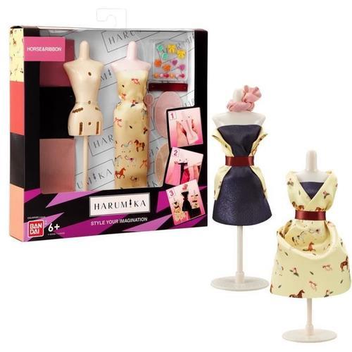 Coffret Styliste Deluxe Harumika - Thème Horse Et Ribbon - Bandai - Jouet Créatif Pour Fille De 8 Ans Et Plus