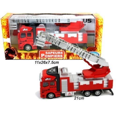 Camion De Pompiers En Métal - Jouet - Garçon - Rouge - Extérieur - 3 Ans Et Plus