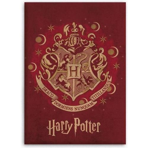 Harry Potter Plaid Polaire - 100% Polyester - 110x140 Cm - Rouge