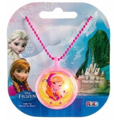 Collier Métal Avec Pendentif Lumineux Reine Des Neiges Anna