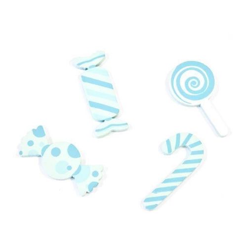 CONFETTIS DE TABLE EN BOIS BONBON (x 9)