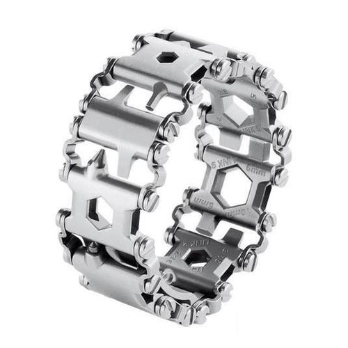 Bracelet Mavura »Bracelet Mavuratools Treadman Outil De Bracelet Homme Multitool En Acier Inoxydable (29in1) Gris Argent / Le Cadeau