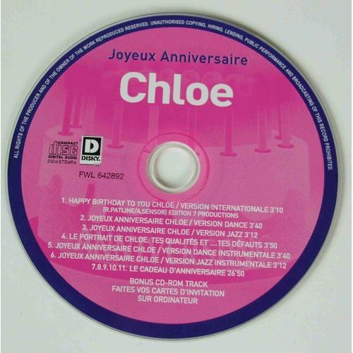 Joyeux Anniversaire Chloe Cd Rakuten