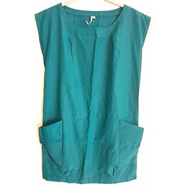 Robe 3 Suisses Coton Taille 38 Vert Émeraude