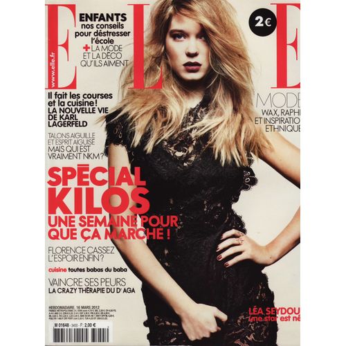 Elle / 16-03-2012 N°3455 : Léa Seydoux By Jan Welters (6p) - Helmut Newton (4p)