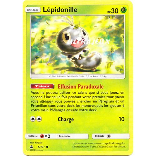 Pokémon - 5/131 - Lépidonille - Sl6 - Soleil Et Lune - Lumière Interdite - Commune