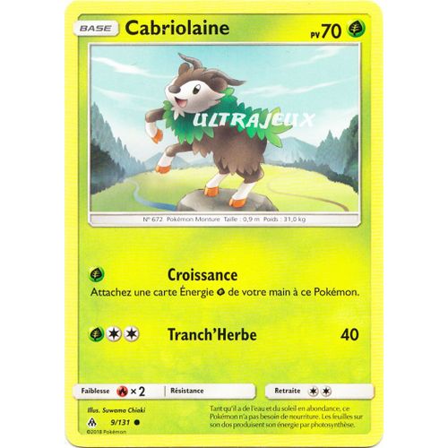 Pokémon - 9/131 - Cabriolaine - Sl6 - Soleil Et Lune - Lumière Interdite - Commune