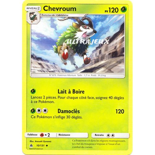 Pokémon - 10/131 - Chevroum - Sl6 - Soleil Et Lune - Lumière Interdite - Peu Commune