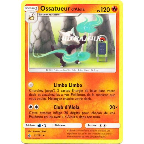 Pokémon - 12/131 - Ossatueur - Sl6 - Soleil Et Lune - Lumière Interdite - Rare