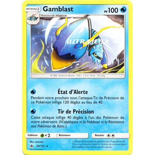 Pokémon - 26/131 - Gamblast - Sl6 - Soleil Et Lune - Lumière Interdite - Rare