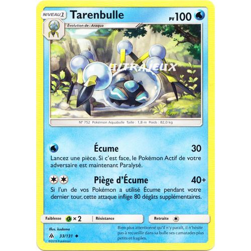 Pokémon - 33/131 - Tarenbulle - Sl6 - Soleil Et Lune - Lumière Interdite - Peu Commune