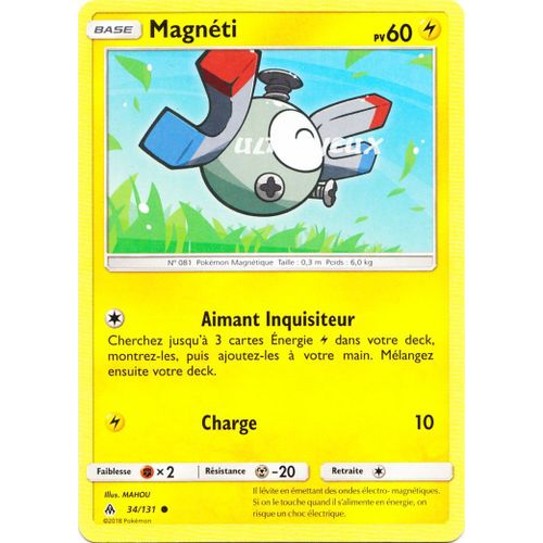 Pokémon - 34/131 - Magnéti - Sl6 - Soleil Et Lune - Lumière Interdite - Commune