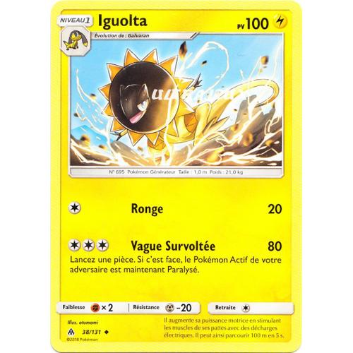 Pokémon - 38/131 - Iguolta - Sl6 - Soleil Et Lune - Lumière Interdite - Peu Commune