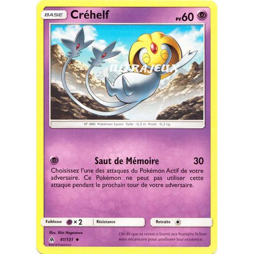 Pokémon - 41/131 - Créhelf - Sl6 - Soleil Et Lune - Lumière Interdite - Peu Commune