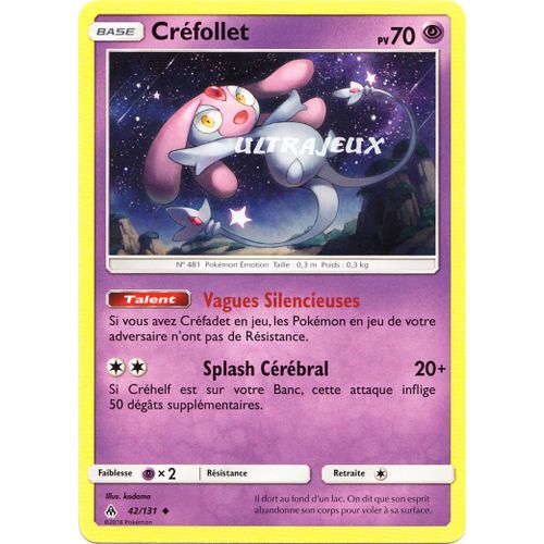 Pokémon - 42/131 - Sl6 - Soleil Et Lune - Lumière Interdite - Créfollet - Peu Commune