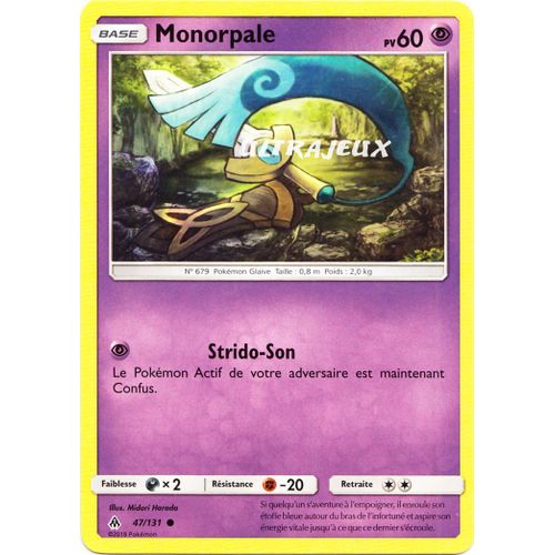 Pokémon - 47/131 - Monorpale - Sl6 - Soleil Et Lune - Lumière Interdite - Commune