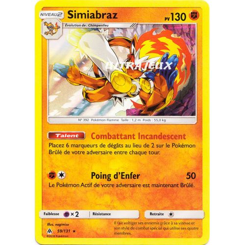 Pokémon - 59/131 - Sl6 - Soleil Et Lune - Lumière Interdite - Simiabraz - Holo Rare