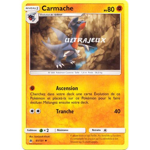 Pokémon - 61/131 - Carmache - Sl6 - Soleil Et Lune - Lumière Interdite - Peu Commune