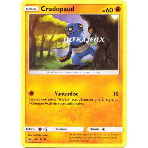 Pokémon - 63/131 - Cradopaud - Sl6 - Soleil Et Lune - Lumière Interdite - Commune