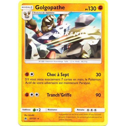 Pokémon - 67/131 - Golgopathe - Sl6 - Soleil Et Lune - Lumière Interdite - Rare