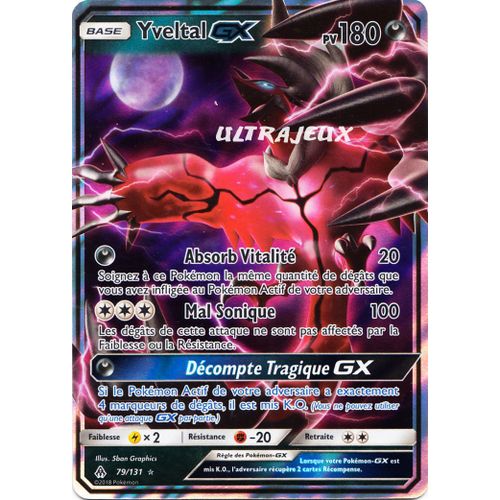 Pokémon - 79/131 - Yveltal Gx - Sl6 - Soleil Et Lune - Lumière Interdite - Gx