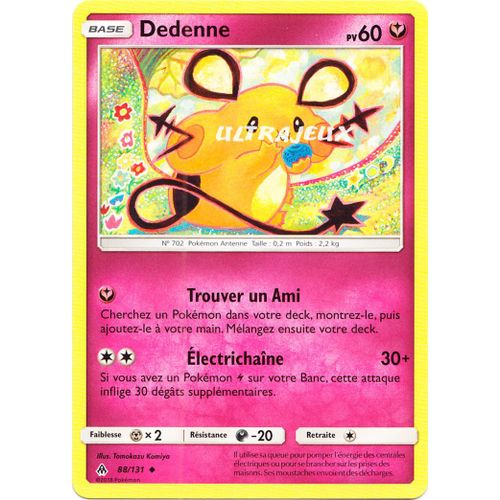 Pokémon - 88/131 - Dedenne - Sl6 - Soleil Et Lune - Lumière Interdite - Peu Commune