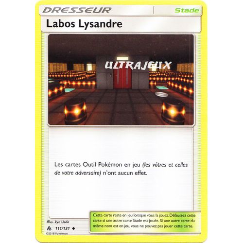 Pokémon - 111/131 - Labos Lysandre - Sl6 - Soleil Et Lune - Lumière Interdite - Peu Commune