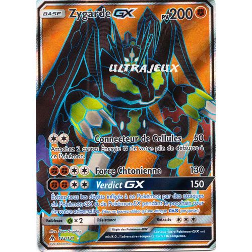 Pokémon - 123/131 - Sl6 - Soleil Et Lune - Lumière Interdite - Zygarde Gx - Full Art