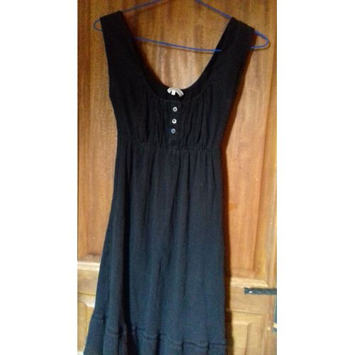 Robe Été Coton 36 Noir