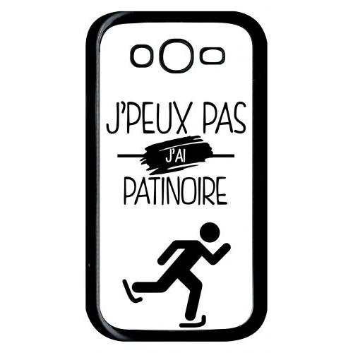 Coque Galaxy Grand Prime Duos Tv - J Peux Pas J Ai Patinoire 1 - Noir