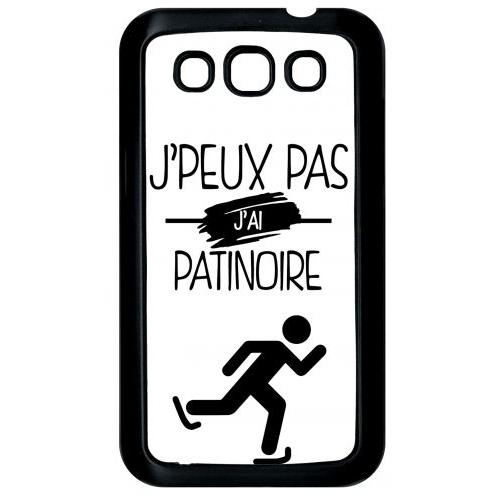 Coque Galaxy Win I8550 - J Peux Pas J Ai Patinoire 1 - Noir