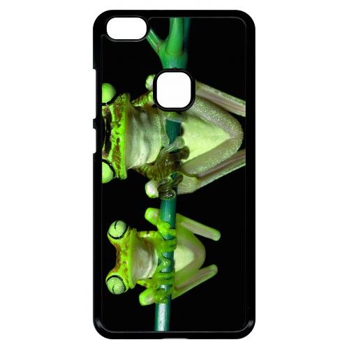 Coque Huawei Ascend P10 Lite - Deux Grenouilles Vertes Suspendues - Noir