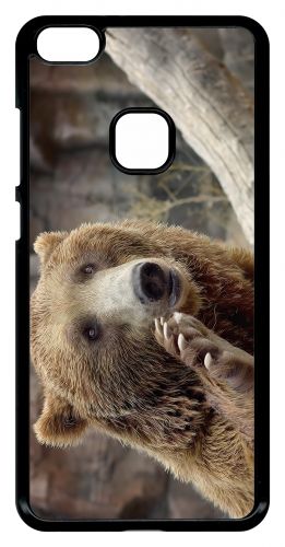 Coque Huawei Ascend P10 Lite - Gros Ours Brun - Noir