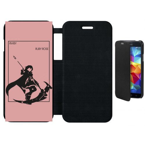 Etui Flip Flap Iphone 6s - Rwby Rose - Simili-Cuir - Noir